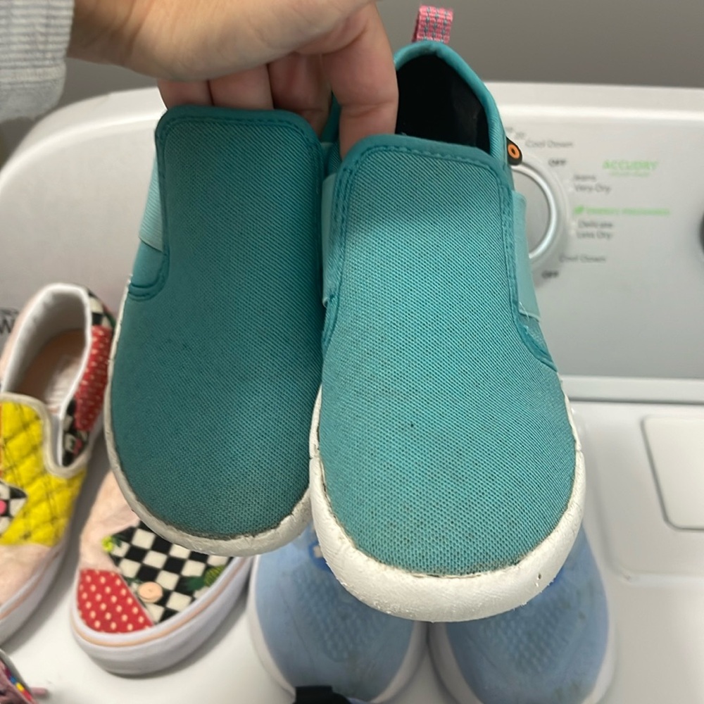 Teal sneakers